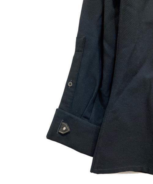 HERMES（エルメス）HERMES (エルメス) バンドカラーシャツ ネイビー サイズ:42/16　1/2の古着・服飾アイテム