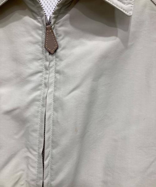 HERMES（エルメス）HERMES (エルメス) ジップアップナイロンジャケット アイボリー サイズ:48の古着・服飾アイテム