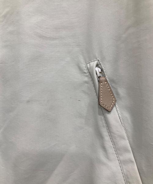HERMES（エルメス）HERMES (エルメス) ジップアップナイロンジャケット アイボリー サイズ:48の古着・服飾アイテム