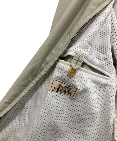 HERMES（エルメス）HERMES (エルメス) ジップアップナイロンジャケット アイボリー サイズ:48の古着・服飾アイテム