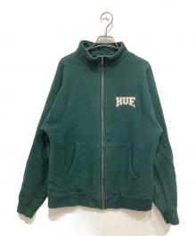 HUF（ハフ）の古着「ジップパーカー」｜グリーン