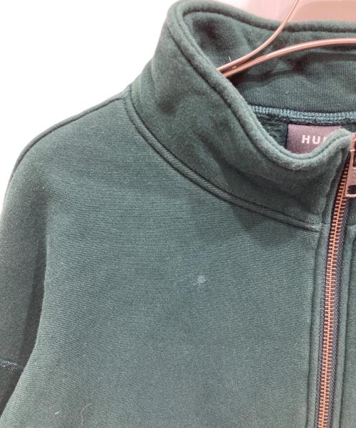 HUF（ハフ）HUF (ハフ) ジップパーカー グリーン サイズ:Mの古着・服飾アイテム