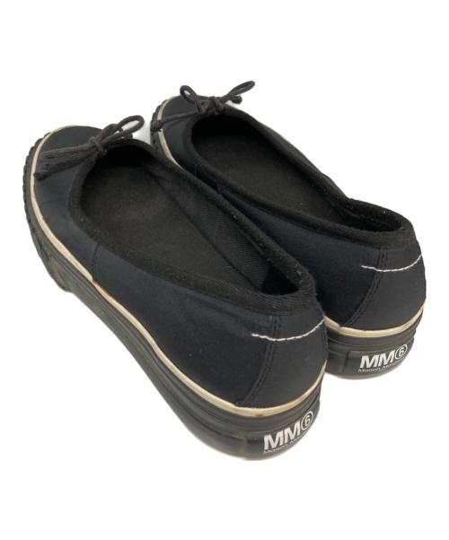 MM6 Maison Margiela（エムエムシックスメゾンマルジェラ）MM6 Maison Margiela (エムエムシックスメゾンマルジェラ) バレリーナスニーカー ブラック サイズ:38の古着・服飾アイテム
