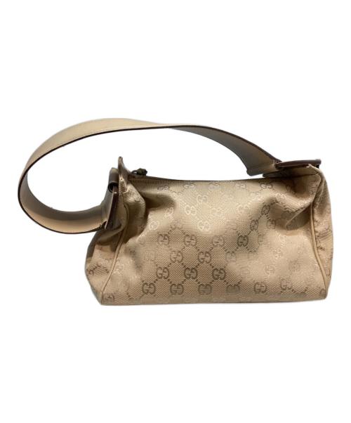 GUCCI（グッチ）GUCCI (グッチ) GGキャンバス ワンショルダーバッグ ベージュの古着・服飾アイテム