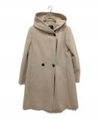 23区ニジュウサンク）の古着「ウールアンゴラビーバーフーデッドコート」｜ベージュ
