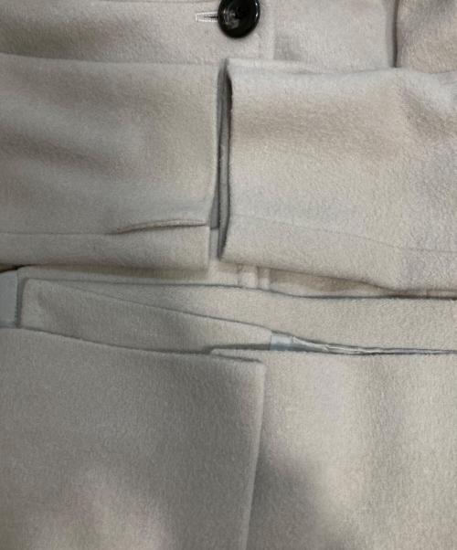 23区（ニジュウサンク）23区 (ニジュウサンク) ウールアンゴラビーバーフーデッドコート ベージュ サイズ:Mの古着・服飾アイテム