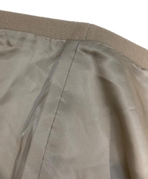 23区（ニジュウサンク）23区 (ニジュウサンク) ウールアンゴラビーバーフーデッドコート ベージュ サイズ:Mの古着・服飾アイテム