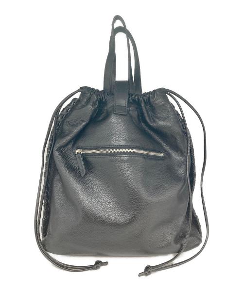 ear PAPILLONNER（イアパピヨネ）ear PAPILLONNER (イアパピヨネ) 巾着ショルダーバッグ ブラックの古着・服飾アイテム