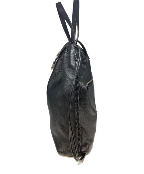ear PAPILLONNER（イアパピヨネ）ear PAPILLONNER (イアパピヨネ) 巾着ショルダーバッグ ブラックの古着・服飾アイテム