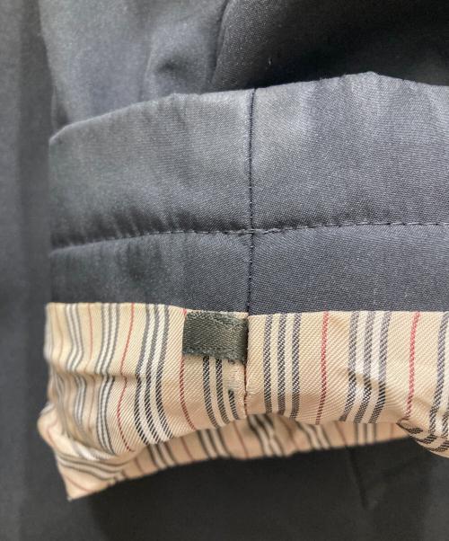BURBERRY BLACK LABEL（バーバリーブラックレーベル）BURBERRY BLACK LABEL (バーバリーブラックレーベル) 裏ノヴァチェックステンカラーコート ブラック サイズ:Mの古着・服飾アイテム
