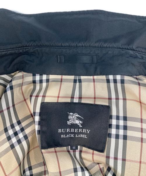 BURBERRY BLACK LABEL（バーバリーブラックレーベル）BURBERRY BLACK LABEL (バーバリーブラックレーベル) 裏ノヴァチェックステンカラーコート ブラック サイズ:Mの古着・服飾アイテム