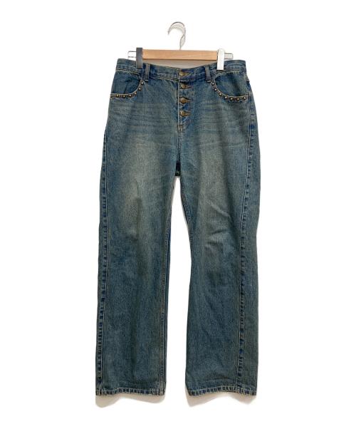 BADWAY（バッドウェイ）BADWAY (バッドウェイ) Blast studs denim インディゴ サイズ:Lの古着・服飾アイテム