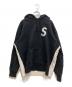 Supreme（シュプリーム）の古着「S logo hooded sweatshirt」｜ブラック×ホワイト