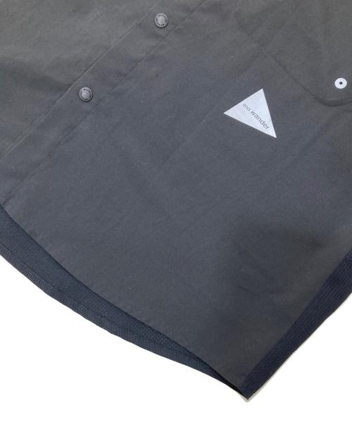 and wander（アンドワンダー）and wander (アンドワンダー) Tech SS Shirt ブラック サイズ:XLの古着・服飾アイテム