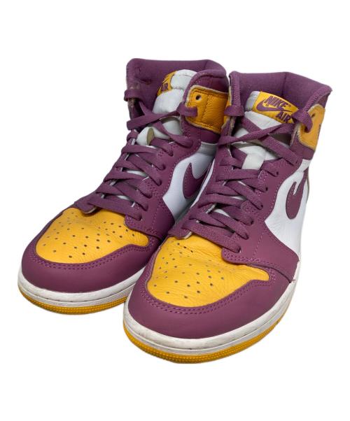 NIKE（ナイキ）NIKE (ナイキ) ハイカットスニーカー イエロー×パープル サイズ:26.5.cmの古着・服飾アイテム