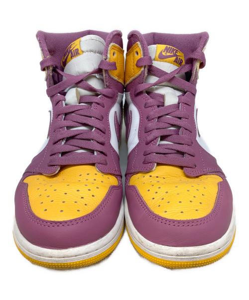 NIKE（ナイキ）NIKE (ナイキ) ハイカットスニーカー イエロー×パープル サイズ:26.5.cmの古着・服飾アイテム