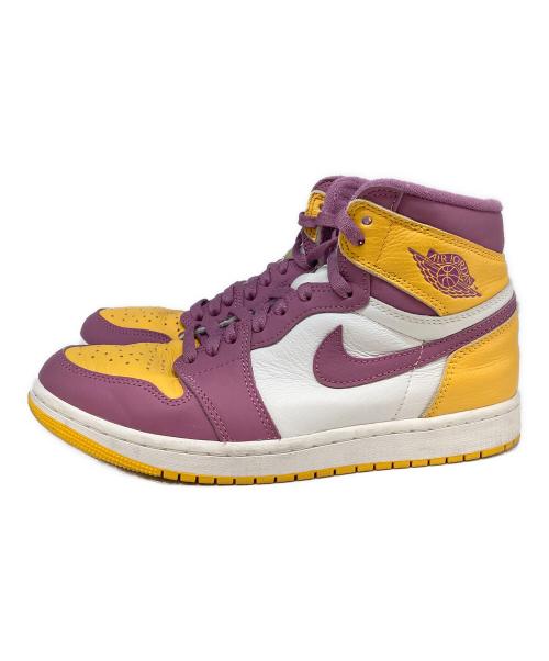 NIKE（ナイキ）NIKE (ナイキ) ハイカットスニーカー イエロー×パープル サイズ:26.5.cmの古着・服飾アイテム