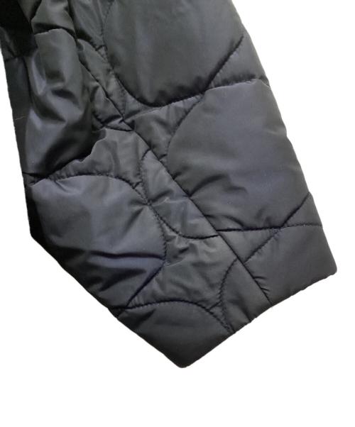 ENFOLD（エンフォルド）ENFOLD (エンフォルド) フェザーリーバーロングPコート グレー×ネイビー サイズ:36の古着・服飾アイテム