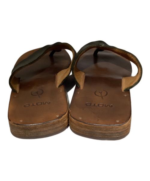 MOTO（モト）MOTO (モト) トングサンダル ブラック×ブラウン サイズ:2の古着・服飾アイテム