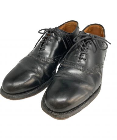 試着交換OK！70-80’s？Vintage 　アレンエドモンズ　サドルシューズ　ビジネスシューズ〈黒/BLACK/ブラック〉size9A　Vintage/　/メンズ//men's 菅NO.WZF-91 試着交換OK！AllenEdmonds アレンエドモンズ Hillcrest スワールモカ