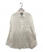 MAISON SPECIALメゾンスペシャル）の古着「ウールシャンブレープライムオーバーシャツ」｜アイボリー