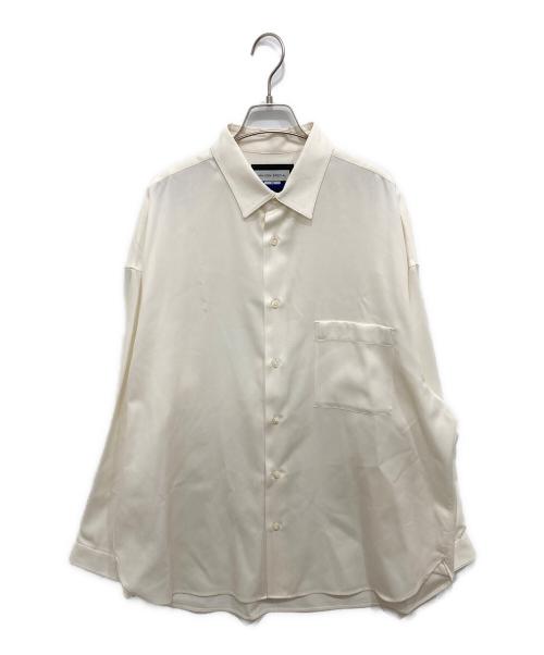 MAISON SPECIAL（メゾンスペシャル）MAISON SPECIAL (メゾンスペシャル) ウールシャンブレープライムオーバーシャツ アイボリー サイズ:Lの古着・服飾アイテム