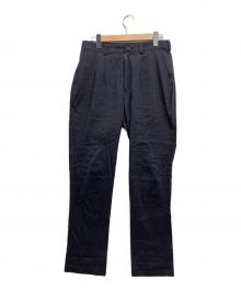 山内（ヤマウチ）の古着「リネンレーヨンスラックス」｜ネイビー