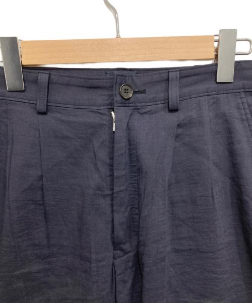 山内（ヤマウチ）山内 (ヤマウチ) リネンレーヨンスラックス ネイビー サイズ:3の古着・服飾アイテム