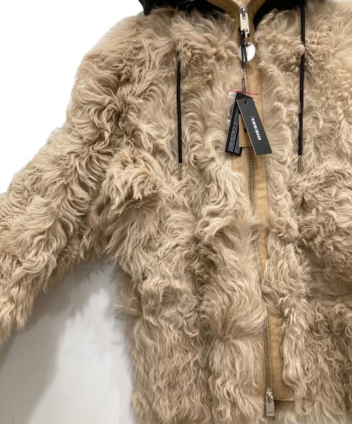 DIESEL（ディーゼル）DIESEL (ディーゼル) ラムスキンファーコート ベージュ サイズ:XXS（170/76A）の古着・服飾アイテム