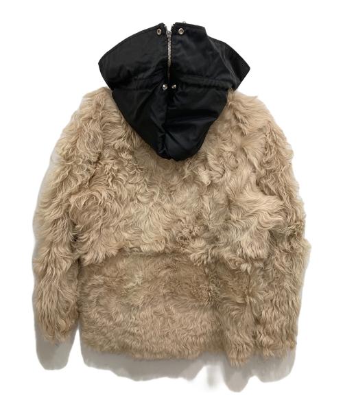 DIESEL（ディーゼル）DIESEL (ディーゼル) ラムスキンファーコート ベージュ サイズ:XXS（170/76A）の古着・服飾アイテム