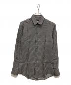 DOLCE & GABBANAドルチェ＆ガッバーナ）の古着「シルクシャツ」｜ブラック×ホワイト