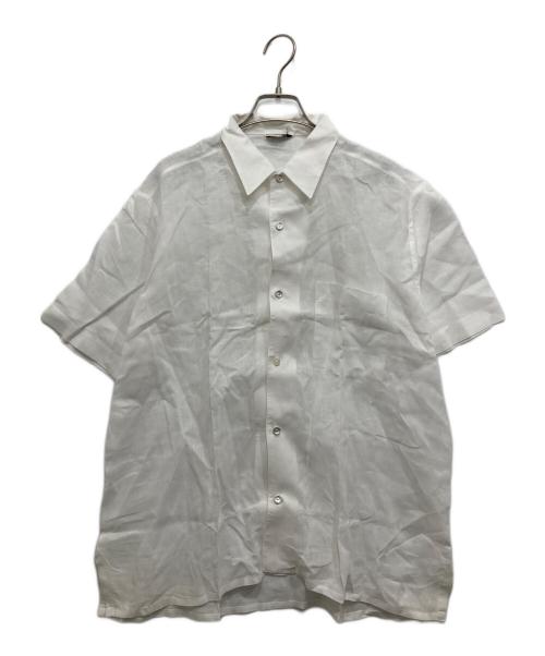 HERMES（エルメス）HERMES (エルメス) 半袖リネンシャツ ホワイト サイズ:41の古着・服飾アイテム