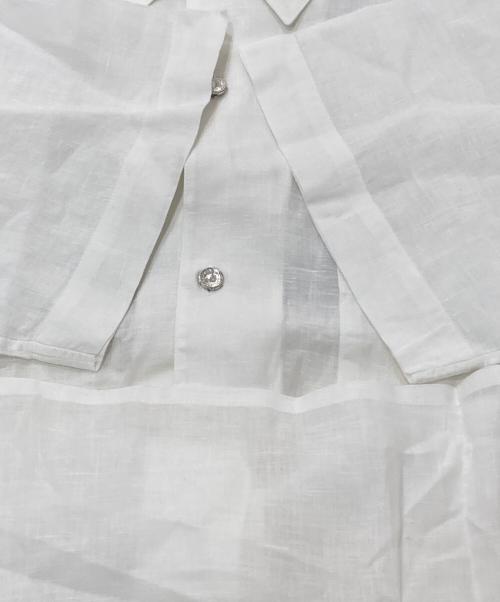 HERMES（エルメス）HERMES (エルメス) 半袖リネンシャツ ホワイト サイズ:41の古着・服飾アイテム