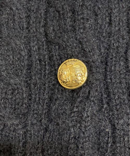RALPH LAUREN（ラルフローレン）RALPH LAUREN (ラルフローレン) 金ボタン ケーブルニットカーディガン ネイビー サイズ:Ｍの古着・服飾アイテム