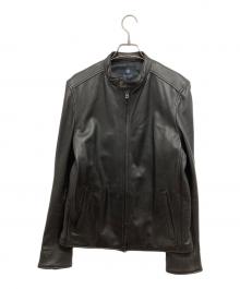 NANO BASE（ナノベース）の古着「シングルライダースジャケット」｜ブラウン