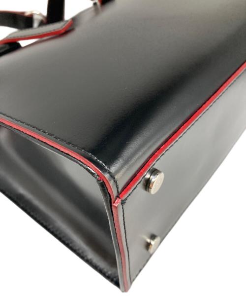 Vivienne Westwood（ヴィヴィアンウエストウッド）Vivienne Westwood (ヴィヴィアンウエストウッド) TINY ORB 2WAYハンドバッグ ブラック×レッドの古着・服飾アイテム