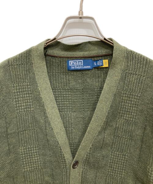 POLO RALPH LAUREN（ポロ・ラルフローレン）POLO RALPH LAUREN (ポロ・ラルフローレン) ウールカーディガン グリーン サイズ:XLの古着・服飾アイテム
