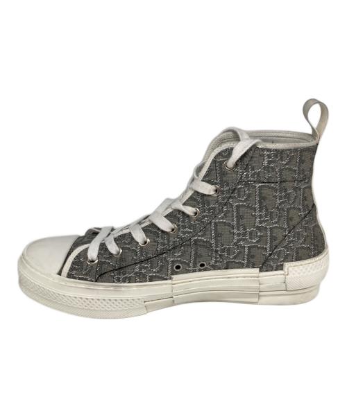 DIOR HOMME（ディオール オム）Dior Homme (ディオール オム) B23 ハイトップスニーカー グレー×ホワイト サイズ:40の古着・服飾アイテム