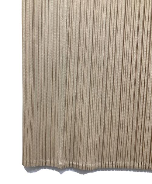 PLEATS PLEASE（プリーツプリーズ）PLEATS PLEASE (プリーツプリーズ) プリーツミニスカート ベージュ サイズ:3の古着・服飾アイテム