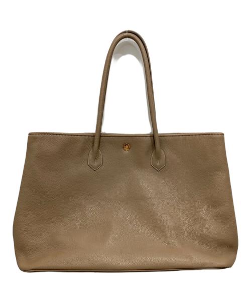 Cisei firenze（チセイ フィレンツェ）Cisei FIRENZE (チセイ フィレンツェ) レザートートバッグ ベージュの古着・服飾アイテム