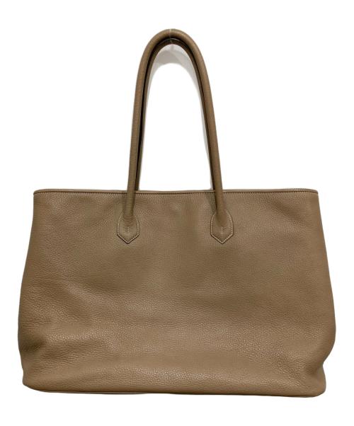 Cisei firenze（チセイ フィレンツェ）Cisei FIRENZE (チセイ フィレンツェ) レザートートバッグ ベージュの古着・服飾アイテム