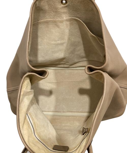 Cisei firenze（チセイ フィレンツェ）Cisei FIRENZE (チセイ フィレンツェ) レザートートバッグ ベージュの古着・服飾アイテム