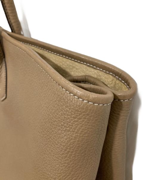 Cisei firenze（チセイ フィレンツェ）Cisei FIRENZE (チセイ フィレンツェ) レザートートバッグ ベージュの古着・服飾アイテム