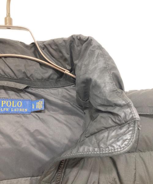 POLO RALPH LAUREN（ポロ・ラルフローレン）POLO RALPH LAUREN (ポロ・ラルフローレン) ポニー刺繍ロングダウンコート ブラック サイズ:Lの古着・服飾アイテム