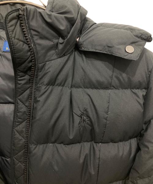 POLO RALPH LAUREN（ポロ・ラルフローレン）POLO RALPH LAUREN (ポロ・ラルフローレン) ポニー刺繍ロングダウンコート ブラック サイズ:Lの古着・服飾アイテム
