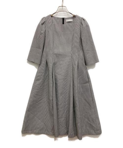 CELFORD（セルフォード）CELFORD (セルフォード) トリプルクロスワンピース グレー サイズ:38の古着・服飾アイテム