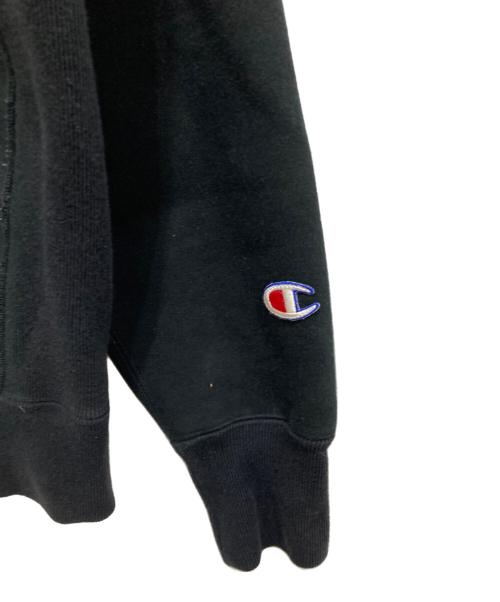 Champion REVERSE WEAVE（チャンピオン リバース ウィーブ）Champion REVERSE WEAVE (チャンピオン リバース ウィーブ) ARMY プリントジップパーカー ブラック サイズ:Lの古着・服飾アイテム