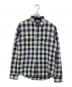 RRL（ダブルアールエル）の古着「チェックフランネルシャツ」｜ブルー×ベージュ