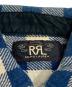 中古・古着 RRL (ダブルアールエル) チェックフランネルシャツ ブルー×ベージュ サイズ:XS：12000円