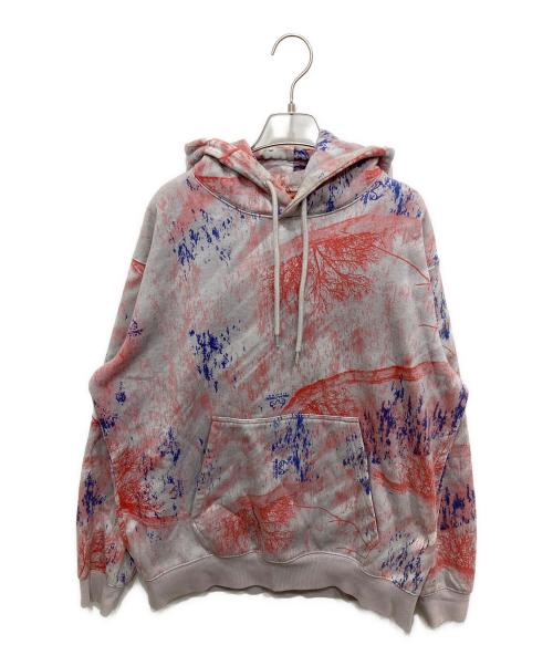 PALACE（パレス）PALACE (パレス) REAL TREE FISHING HOOD グレー×レッド サイズ:XLの古着・服飾アイテム